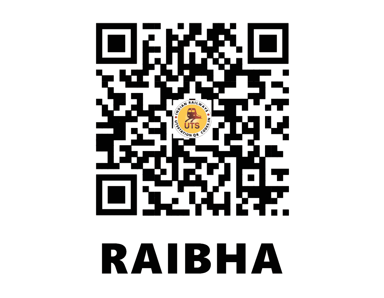 UTS QR Code for RAIBHA - RAI (NC - UTTAR PRADESH)